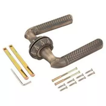 Комплект ручек RENZ DH 62-10 МАВ Леон, цвет бронза античная матовая