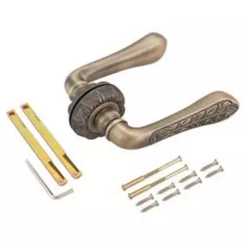 Комплект ручек RENZ DH 66-10 МАВ Плати, цвет бронза античная матовая