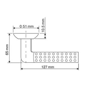 Комплект ручек RENZ INDH 36-08 SC/CP,цвет хром. Мат