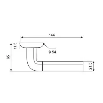 Комплект ручек RENZ INDH 84-08 SC/CP,цвет хром мат.