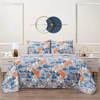 Комплект с одеялом дуэт Sofi De Marko «Массимо», размер 230х250 см, 150х220 см - 2 шт, 50х70 см - 2 шт