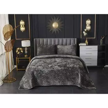 Комплект с покрывалом «Фернанд», размер 240х260 см, 50х70 см - 2 шт, цвет стоун