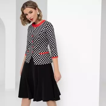 Комплект с юбкой женский Charutti «Элегия стиля. 2 в 1, black», размер 44