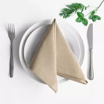 Комплект салфеток «Билли», размер 38х38 см, цвет серо-бежевый, 4 шт