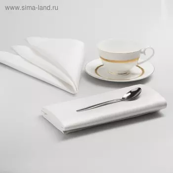 Комплект салфеток «Густав», размер 43 х 43 см - 6 шт, цвет белый