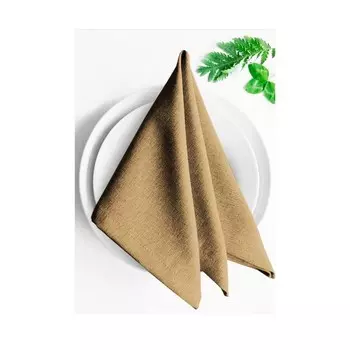 Комплект салфеток «Ибица», размер 43х43 см, цвет горчичный