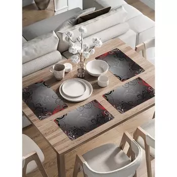 Комплект салфеток с фотопринтом, размер 30х46 см, 4 шт