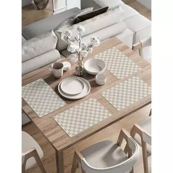Комплект салфеток с фотопринтом, размер 30х46 см, 4 шт