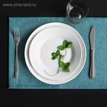 Комплект сетов «Ибица», размер 28 х 43 см - 6 шт, цвет голубой