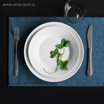 Комплект сетов «Ибица», размер 28 х 43 см - 6 шт, цвет синий