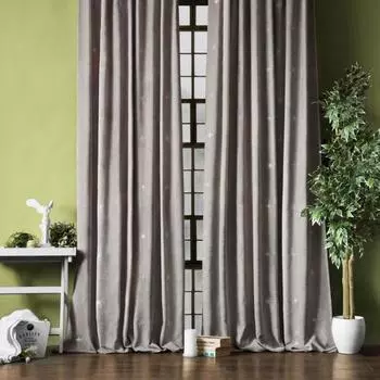 Комплект штор «Бэлли», размер 2х145х270 см, цвет серый