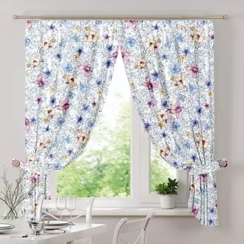 Комплект штор c подхватами, размер 144x180 см