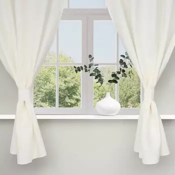 Комплект штор для кухни с подхватами Этель Кitchen linen, 150176 см-2 шт., 100% лён 240 г/м