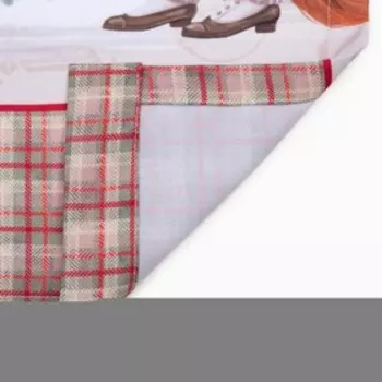 Комплект штор для кухни с подхватами Winter holidays 145180 см-2 штуки, габардин