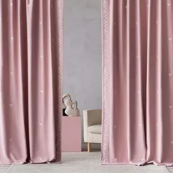 Комплект штор «Фито», размер 2х150х270 см, цвет розовый