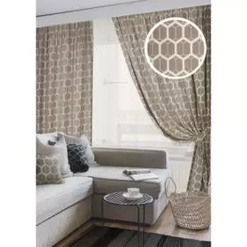 Комплект штор Grail, размер 400х270 см, тюль - 450х270 см