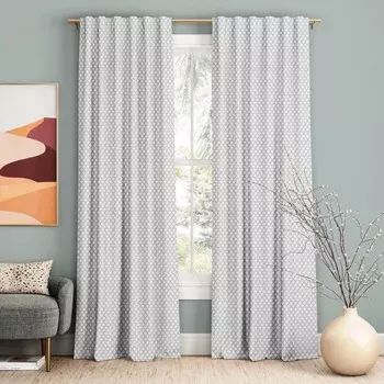 Комплект штор «Хинди», размер 170x270 см, цвет серый, 2 шт