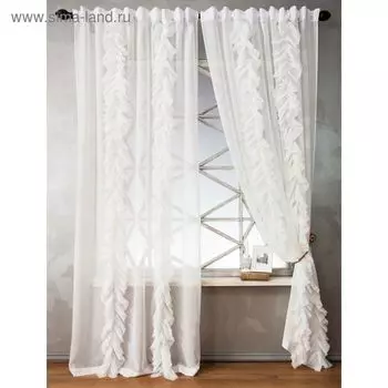 Комплект штор «Иви», белый