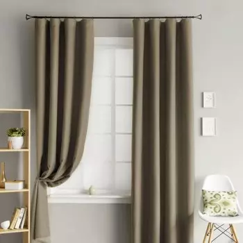 Комплект штор «Мерлин», размер 2х145х270 см, цвет светло-коричневый