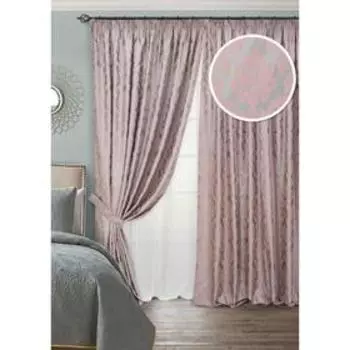 Комплект штор на тесьме Afina, размер 400х270 см, тюль - 450х270 см