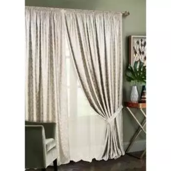 Комплект штор на тесьме Almaz, размер 400х270 см, тюль - 450х270 см