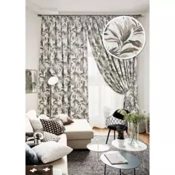 Комплект штор на тесьме Matey - ST, размер 272х270 см, тюль - 450х270 см