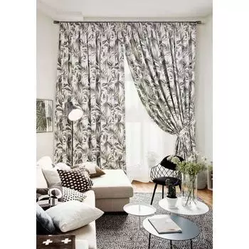 Комплект штор на тесьме Matey - ST, размер 272х270 см, тюль - 450х270 см