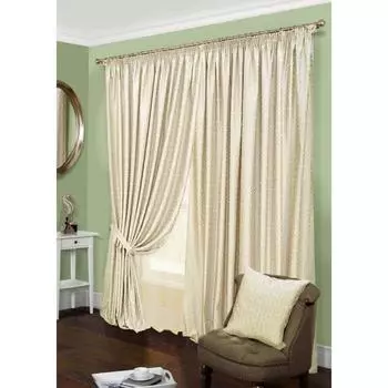 Комплект штор на тесьме Motive - S, размер 552х270 см, тюль - 600х270 см