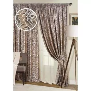 Комплект штор на тесьме Salerno, размер 400х270 см, тюль - 450х270 см