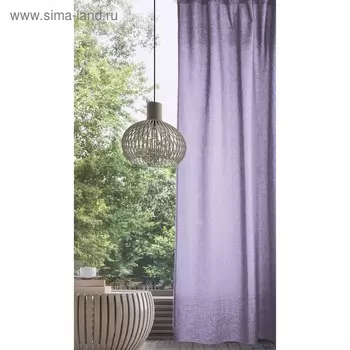 Комплект штор, размер 165х270 см - 2 шт., цвет лаванда, рогожка
