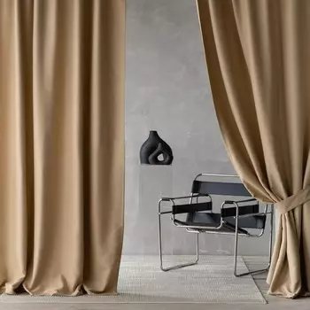 Комплект штор с подхватами «Вандер», размер 2х150х270 см, цвет бежевый