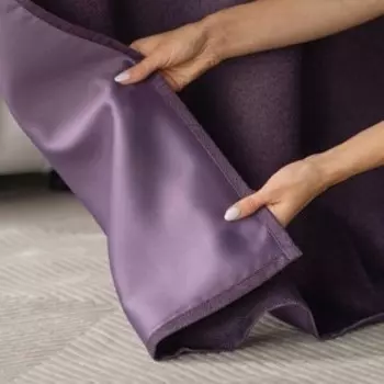 Комплект штор с подхватами «Вандер», размер 2х150х270 см, цвет фиолетовый