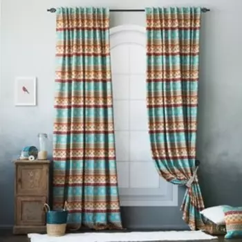 Комплект штор «Уолис», размер 170 х 270 см - 2 шт, цвет синий