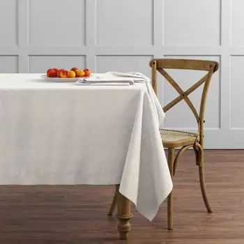 Комплект скатертей «Ибица», размер 145х195 см, цвет кремовый, 2 шт.