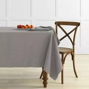 Комплект скатертей «Ибица», размер D145 см, цвет бежево-серый, 2 шт.