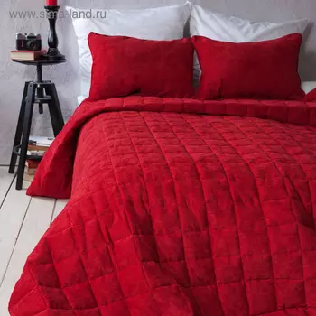 Комплект «Софт»: размер 250 270 см, наволочки 40 60 см - 2 шт, красный