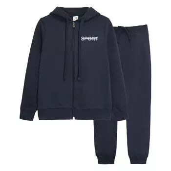 Комплект спортивный для мальчика: джемпер, брюки, рост 152 см, цвет тёмно-серый