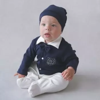 Комплект «Стэнфорд»: слип, шапочка, рост 56-62 см