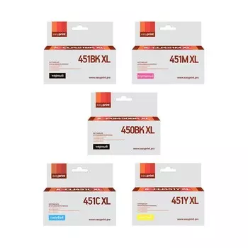 Комплект струйных картриджей EasyPrint IC-CLI451XL_SET (PGI-450BK XL;CLI-451 XL) для Canon, 105358