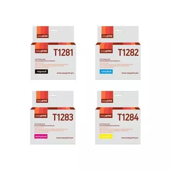 Комплект струйных картриджей EasyPrint IE-T1285_SET (C13T12814011/T1281/Stylus S22/SX125/SX 105358