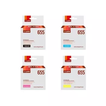Комплект струйных картриджей EasyPrint IH-655_SET (CZ109A/655/Ink Advantage 665/109A) для п 105358