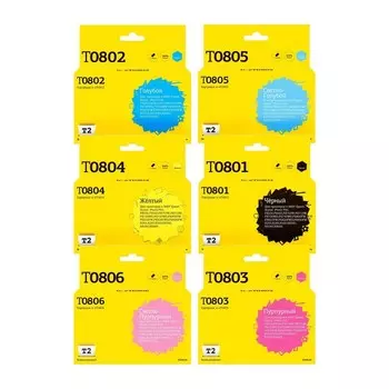 Комплект струйных картриджей T2 IC-ET0807 (T0807/T079A) для Epson