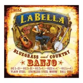 Комплект струн для 5-струнного банджо La Bella 730M-LE петли