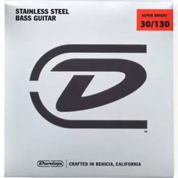 Комплект струн для 6-струнной бас-гитары Dunlop DBSBS30130 Super Bright