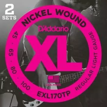Комплект струн для бас-гитары D'Addario EXL170TP Nickel Wound