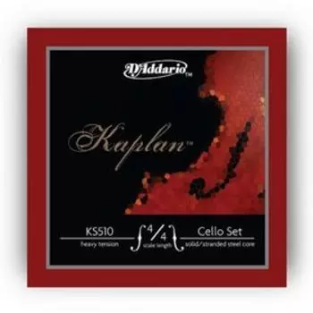 Комплект струн для виолончели D'Addario KS510-4/4H Kaplan размером 4/4, сильное натяжение
