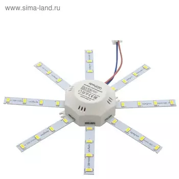 Комплект светодиодных линеек "Звездочка", для н/п свет-ка 220В, 12 Вт, 3000К