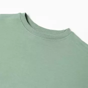 Комплект (свитшот, брюки) для девочки, цвет оливковый, рост 152-158 см