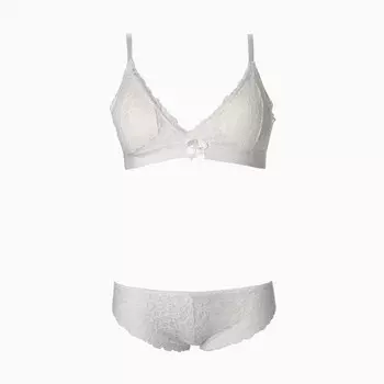 Комплект (топ,трусы) женский А.2014, цвет белый, р-р ONE SIZE (42-46)