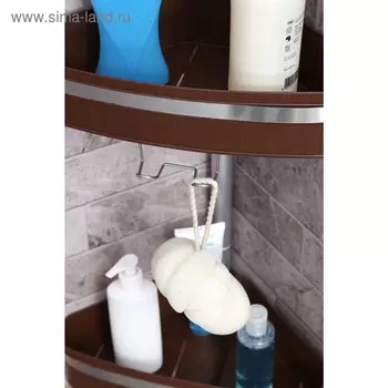 Комплект угловых полок, 3 шт, держатели шампуня